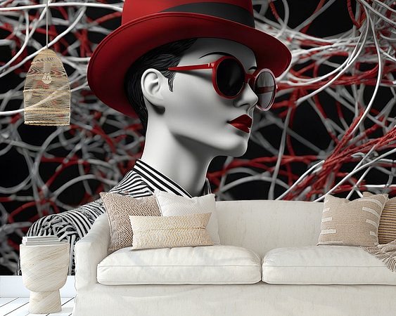 Example of the artwork in a room