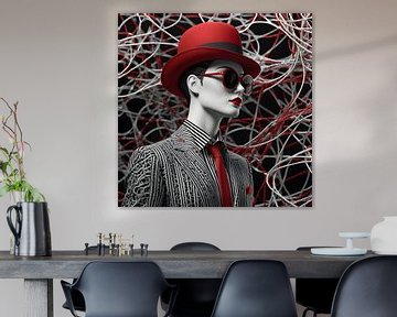 De balans tussen mode en abstracte kunst