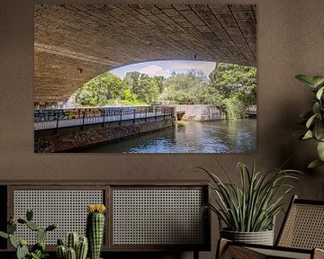 Beieren : Langs de Isar in München van Photoart-Naegele