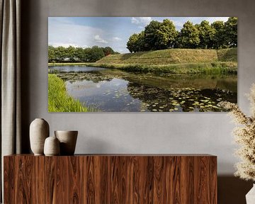 Historisch Fort Bourtange, Nederland Panorama van Imladris Images