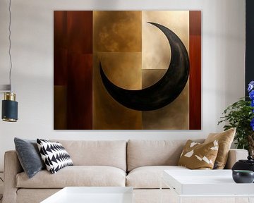 Crescent Moon Japandi Style van Jacky