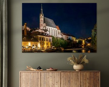 De kerk van Sint Vitus in Český Krumlov van Evert Jan Luchies