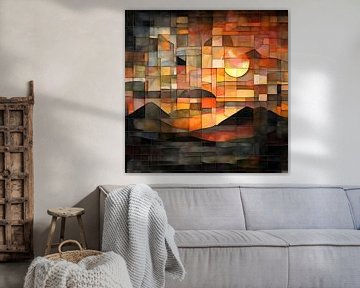 Le coucher de soleil en verre sur Gert-Jan Siesling