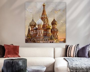 St Basil’s Cathedral, Moscow, Russia by Johannas Art Creations