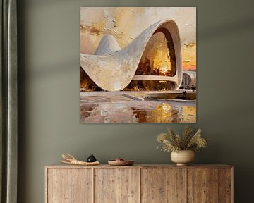 The Heydar Aliyev Centre in Baku, Azerbaijan von Johannas Art Creations