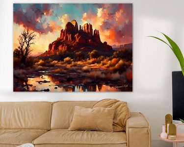Example of the artwork in a room