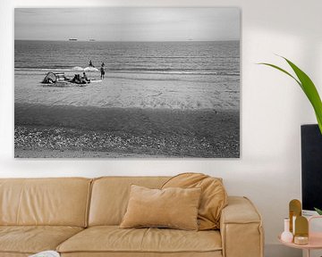 strand Isle of Wight, Devon , Engeland. van Jan Fritz