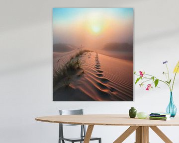 Sunrise in the dunes. van Peter van Rijn