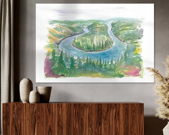 Example of the artwork in a room