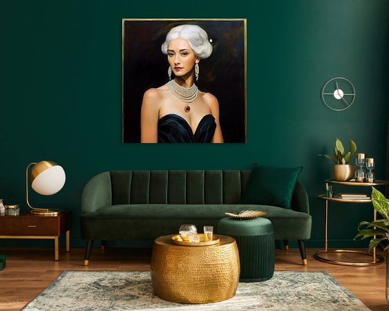 Example of the artwork in a room