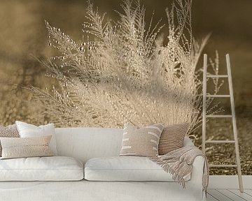 Rural scene: Fluff among the droplets by Marjolijn van den Berg