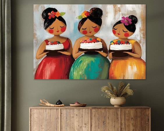 Example of the artwork in a room