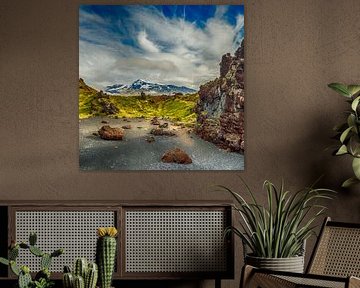 Magisch uitzicht op Snæfellsjökull