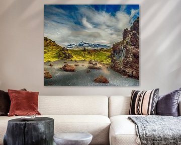 Magische Aussicht auf den Snæfellsjökull von Jack Soffers