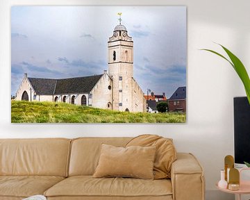 De Andreaskerk in Katwijk aan Zee van Evert Jan Luchies