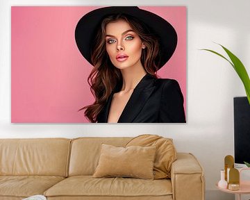 digitaal portret van fictieve vrouw