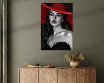 fantasie model vrouw glossy van Egon Zitter