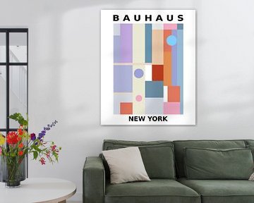 Bauhaus, New York in pastel van Hilde Remerie Photography and digital art