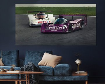 Jaguar XJR-14 vs Peugot 905 van Thijs Oorschot