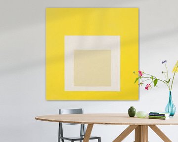 Josef Albers - Hommage an das Quadrat, gelb, weiß, hohe Auflösung