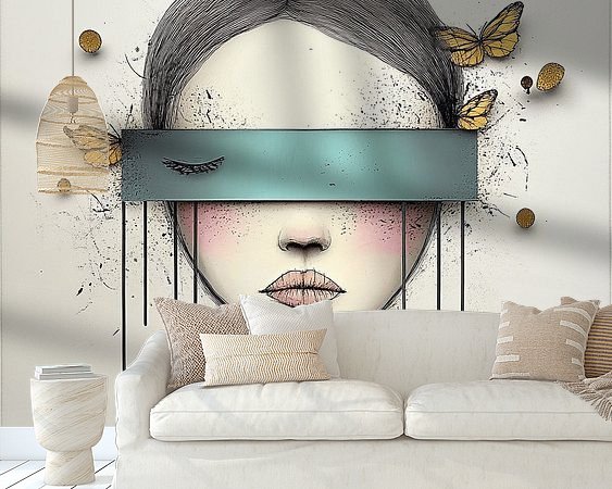 Example of the artwork in a room