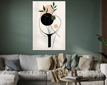 Modern minimalist plant illustration by Poster Art Shop