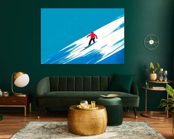 Example of the artwork in a room