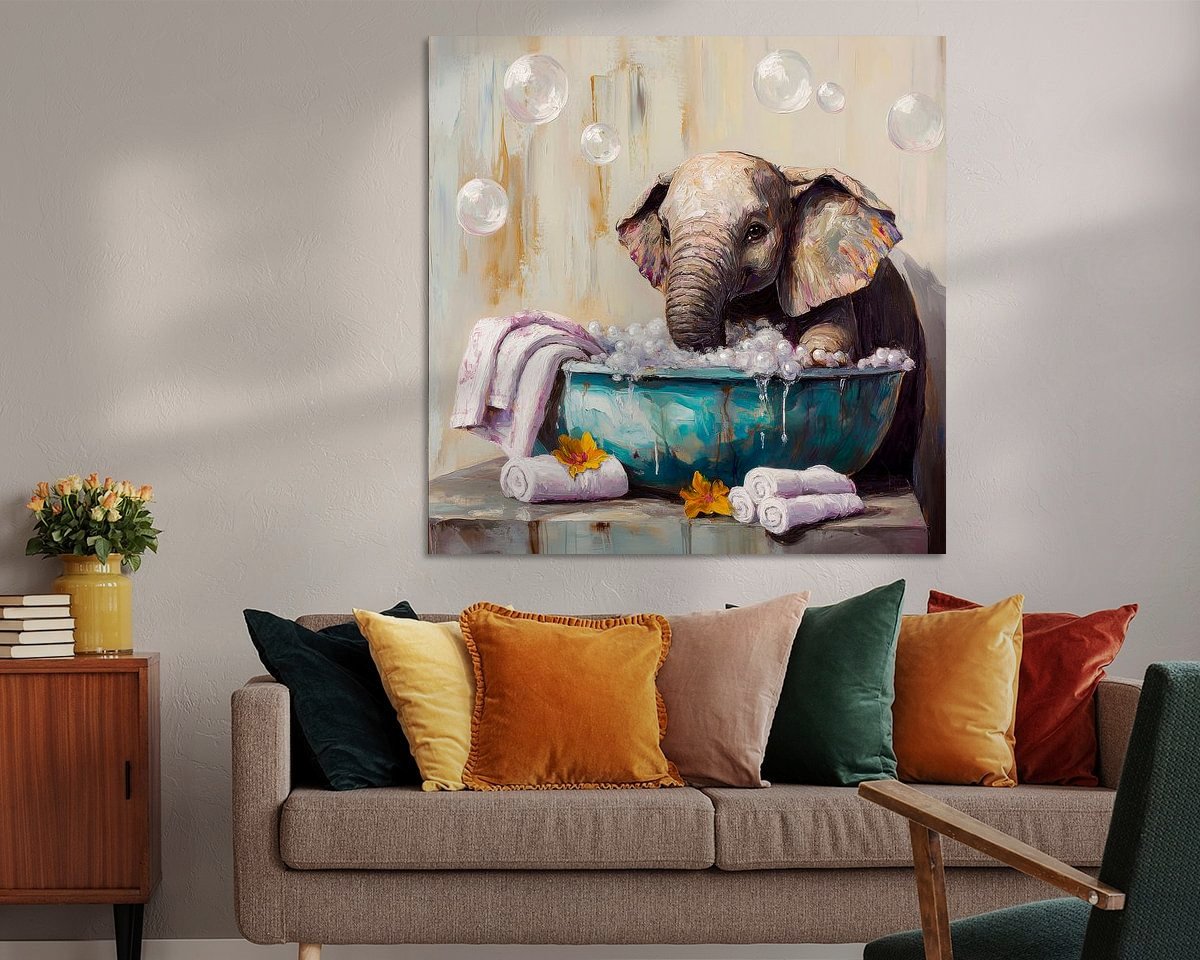 Example of the artwork in a room