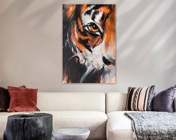 Tijgerogen kunstwerk schilderij van Poster Art Shop