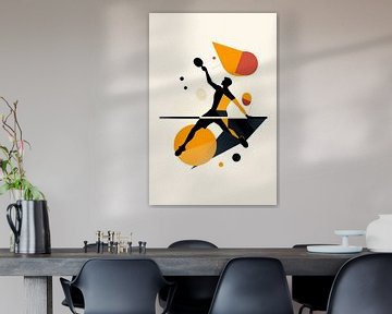 Table tennis player graphic design by Poster Art Shop