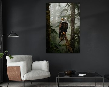 Zeearend in het nevelwoud van Poster Art Shop