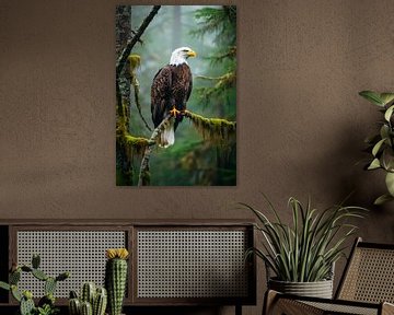 Zeearend in het bos van Poster Art Shop