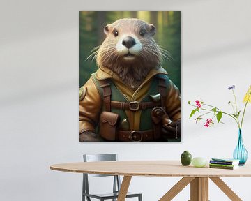 Houten Bever van Ted Decker