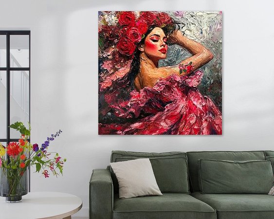 Example of the artwork in a room