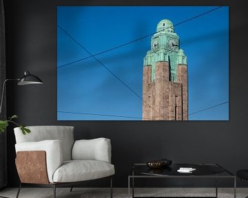 L'insolite tour de l'horloge en granit de la gare centrale d'Helsinki sur Eric van Nieuwland