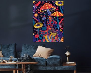 Psychedelische paddenstoelen van haroulita
