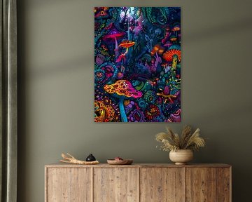 Psychedelische paddenstoelen van haroulita