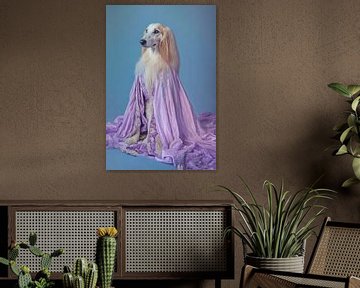 Afghaanse windhond van Poster Art Shop