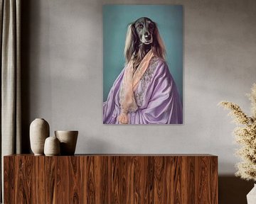 Afghaanse windhond van Poster Art Shop