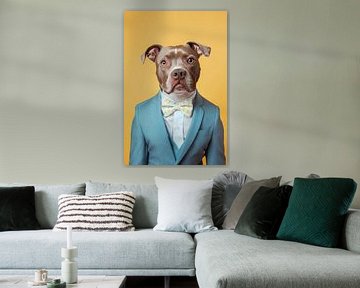 Amerikaanse Staffordshire Terrier van Poster Art Shop