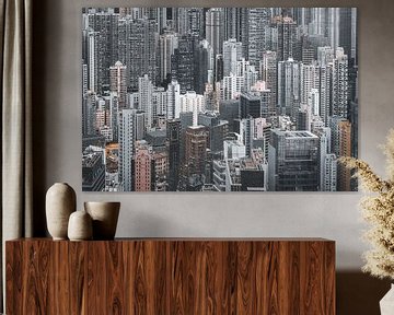 The wall of skyscrapers, Hong Kong by Jonas Röjestål