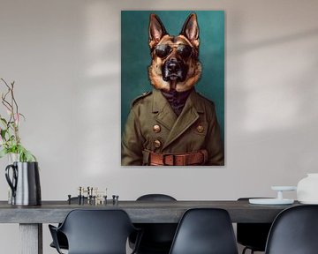 German Shepherd Dog by Poster Art Shop