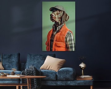 Duitse Korthaar van Poster Art Shop