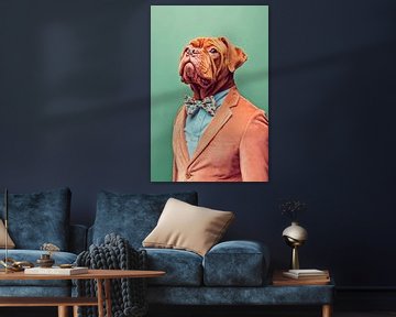 Bordeaux Dog van Poster Art Shop
