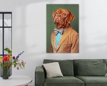 Bordeaux Dog van Poster Art Shop