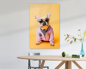 Franse Bulldog van Poster Art Shop