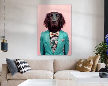 Flat-Coated Retriever by Poster Art Shop