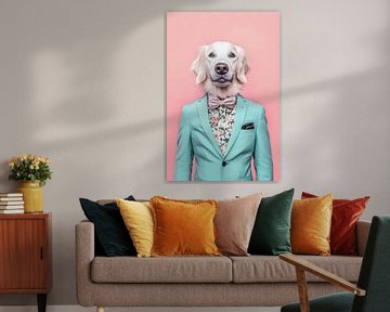 Flat-Coated Retriever van Poster Art Shop