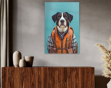 Greater Swiss Mountain Dog by Poster Art Shop