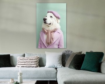 Great Pyrenees dog by Poster Art Shop